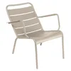 Image de Fermob - Fauteuil bas Luxembourg - Beige - Aluminium laqué - Designer Frédéric Sofia
