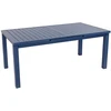 Image de Table de jardin extensible - Santorin - aluminium gris bleuté - 180/240 x 100 x 76 cm - 8 à 10 personnes - allonge automatique