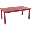 Image de Table de jardin extensible - Santorin - aluminium terracotta 180/240 x 100 x 76 cm - 8 à 10 personnes