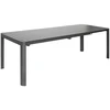 Image de Table de jardin extensible - Palma - en aluminium noir 180/240/300 x 100 x 76 cm - 8 à 12 personnes