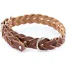 Image de Collier pour chien en cuir tressé pleine fleur Martin Sellier Marron 14/38 cm 3005682