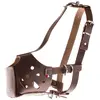 Image de Muselière pour chien cordon cuir Martin Sellier Amstaff Marron Taille 2 3007062