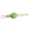 Image de Balle pour chien rugby avec corde Martin Sellier Rubb'n Dental Vert TU 3008774