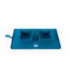 Image de Gamelle pour chien double pliable en silicone Martin Sellier Bleu 600 ml 3010505