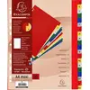Image de Intercalaires alphabétiques Exacompta - 20 positions multicolores - polypropylène - A4+