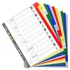Image de Exacompta Intercalaires mensuels maxi A4+ en polypropylène, 12 divisions - Assortis