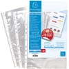 Image de Exacompta Pochettes perforées transparentes A4 polypropylène 5/100e lisses cristal - Lot de 50