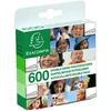 Image de Pastilles autocollantes doubles face Exacompta - boîte distributrice de 600