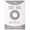 Image de Etui de 100 fiches bristol Exacompta non perforées 148x210mm (A5) quadrillées 5x5 Blanc