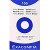 Image de Etui de 100 fiches bristol Exacompta non perforées 75x125mm (A7) unies Blanc
