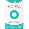 Image de Etui de 100 fiches bristol Exacompta perforées 125x200mm quadrillées 5x5 Blanc
