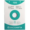 Image de Etui de 100 fiches bristol Exacompta perforées 148x210mm (A5) 5x5 Blanc