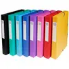 Image de Chemise Exacompta 3 rabats Exabox - Coloris assortis - Dos 4 cm - Lot de 8