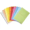 Image de Pochettes coins Exacompta Super en carte 160g - avec fenêtre - coloris assortis - paquet de 10