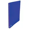 Image de Classeur 4 anneaux en polypropylène opaque 5/10e - dos 2cm - anneaux 15mm - bleu