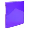 Image de Classeur 4 anneaux Exacompta Iderama - polypro souple 7/10 brillant - dos 4 cm - violet