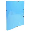Image de Classeur à anneaux et élastiques Exacompta Iderama 2 anneaux 15 mm A4 140 feuilles 320 x 250 mm Carton comprimé avec polypropylène bleu clair