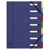 Image de Trieur Exacompta Nature Future Harmonika Multipart A4 avec dos extensible à soufflets et fenêtres prédécoupées - 350 feuilles - 7 compartiments - 240 x 320 mm - carte lustrée - bleu