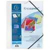 Image de Chemise personnalisable 1 face à élastique Exacompta Kreacover - polypropylène - blanc transparent