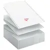 Image de Papier listing Exacompta 305 x 240 mm blanc - 2 plis autocopiants : 56+57g/m² - carton de 1000 feuilles