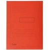 Image de Exacompta Chemise Forever® A4 à 2 rabats avec lignes imprimées, 200 feuilles, 240 x 320 mm, en carte recyclé, rouge - Lot de 50