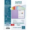 Image de Chemise Exacompta Super 250 - carte 210 g - coloris assortis - 24 x 32 cm - paquet de 10