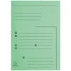 Image de Exacompta Chemises dossier 2 rabats préimprimées - 200 feuilles A4 - Carte 240 x 320 mm - Vert - Lot de 25