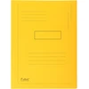 Image de Exacompta Chemise Forever® A4 à 2 rabats avec lignes imprimées, 200 feuilles, 240 x 320 mm, en carte recyclé, jaune - Lot de 50