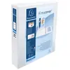 Image de Classeur à anneaux personnalisable 3 faces plastifié Exacompta Kreacover - 4 anneaux en D 50mm - A4 maxi - Dos 7,5 cm - Capacité 460 feuilles - blanc