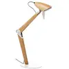 Image de Lampe de bureau LED Aluminor Lora - puissance 7W - blanc et bois