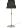 Image de Aluminor Lampe de bureau Elenza - Ampoule Led E27 - 12W - Hauteur réglable - Pied Alu et Abat-jour Noir
