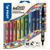 Image de Marqueur permanent Pilot Twin Marker 2 pointes 0,8 mm et 2 mm - Pochette de 10 assorties