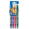 Image de Stylo roller encre gel effaçable Pilot FriXion Ball pointe moyenne 0,7 mm - Etui rigide organiseur de 4 couleurs assorties classiques