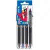 Image de Etuis de 4 rollers effaçables rétractable Pilot FriXion - Pointe aiguille - Noir, bleu, rouge, bleu nuit