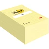 Image de Post-it Notes Repositionnables Recyclées Lignées Rectangle 102 x 152 mm Jaune - lot de 6 blocs de 100 Feuilles