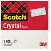 Image de Ruban adhésif Scotch Crystal Clear 600 - 19 mm x 33 m - haute transparence - en boîte individuelle