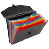 Image de Trieur malette Viquel Rainbow Class en polypropylène - 12 compartiments A4 extensibles - Noir /Multicolores