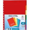 Image de Viquel Intercalaires Géode 6 divisions A4 Maxi en polypro - Coloris assortis