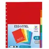 Image de Intercalaires Viquel Géode 6 divisions A4 Maxi en polypro - Coloris assortis