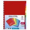 Image de Intercalaires Viquel Géode 12 divisions A4 Maxi en polypro - Coloris assortis