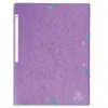 Image de Chemise Exacompta Maxi Capacity - 3 rabats et élastique - carte lustrée 425g - coloris mauve