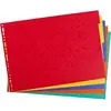 Image de Intercalaires touches neutres Exacompta - carte 400g - A3 - 5 positions - coloris assortis