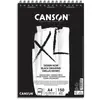 Image de Bloc de 40 feuilles de papier dessin noir Canson XL Dessin Noir - 150g - A4 - 1 face lisse 1 face grainée