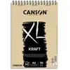 Image de Papier dessin Canson XL Kraft - 90 g - A4 - album spiralé 60 feuilles