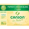 Image de Feuilles à dessin Canson ''C'' 27-102 - à grain - 180 g - Format 24 x 32 cm - blanc - pochette de 12