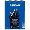Image de Album de 30 feuilles de papier dessin Canson Mix Media XL - reliure spirale - 300 g - format A4