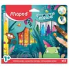 Image de Pochette de 12 feutres de coloriage Maped Jungle Fever. Format jumbo. Lavable