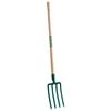 Image de Fourche à bêcher douille 4 dents - 30 cm - manche pomme en bois certifié PEFC 100%