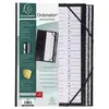Image de Trieur alphanumérique Claircell - plastifié - 26 compartiments - format 25 x 33 cm - noir