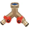 Image de Nez sélecteur de circuits F20x27 en laiton - 2 sorties rapides